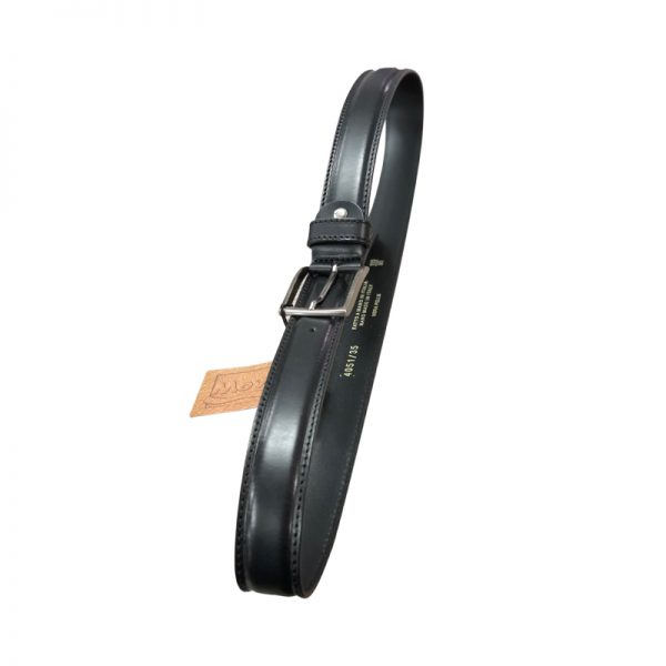 Movi black leather belt